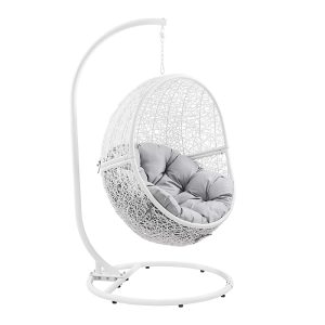 Modway Encase Outdoor Patio Rattan Swing Chair