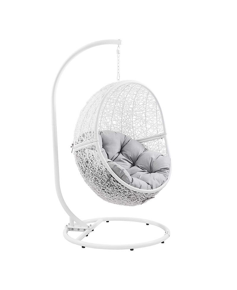Modway Encase Outdoor Patio Rattan Swing Chair
