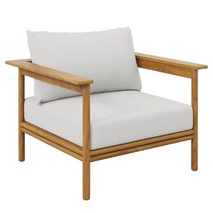 Modway Wren Outdoor Patio Teak Wood Armchair