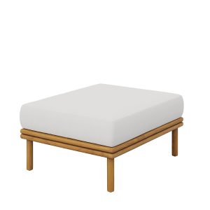 Modway Wren Outdoor Patio Teak Wood Ottoman