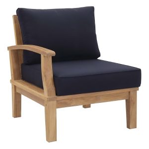 Modway Marina Outdoor Patio Teak Left-Facing Sofa