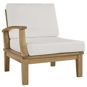 Modway Marina Outdoor Patio Teak Left-Facing Sofa