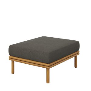 Modway Wren Outdoor Patio Teak Wood Ottoman