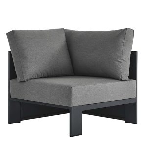 Modway Tahoe Outdoor Patio Powder-Coated Aluminum Modular Corner Chair
