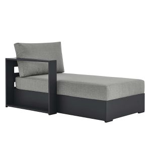 Modway Tahoe Outdoor Patio Powder-Coated Aluminum Modular Left-Facing Chaise Lounge
