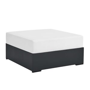 Modway Tahoe Outdoor Patio Powder-Coated Aluminum Ottoman