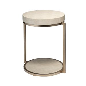 Jamie Young Chester Faux Shagreen Round Side Table