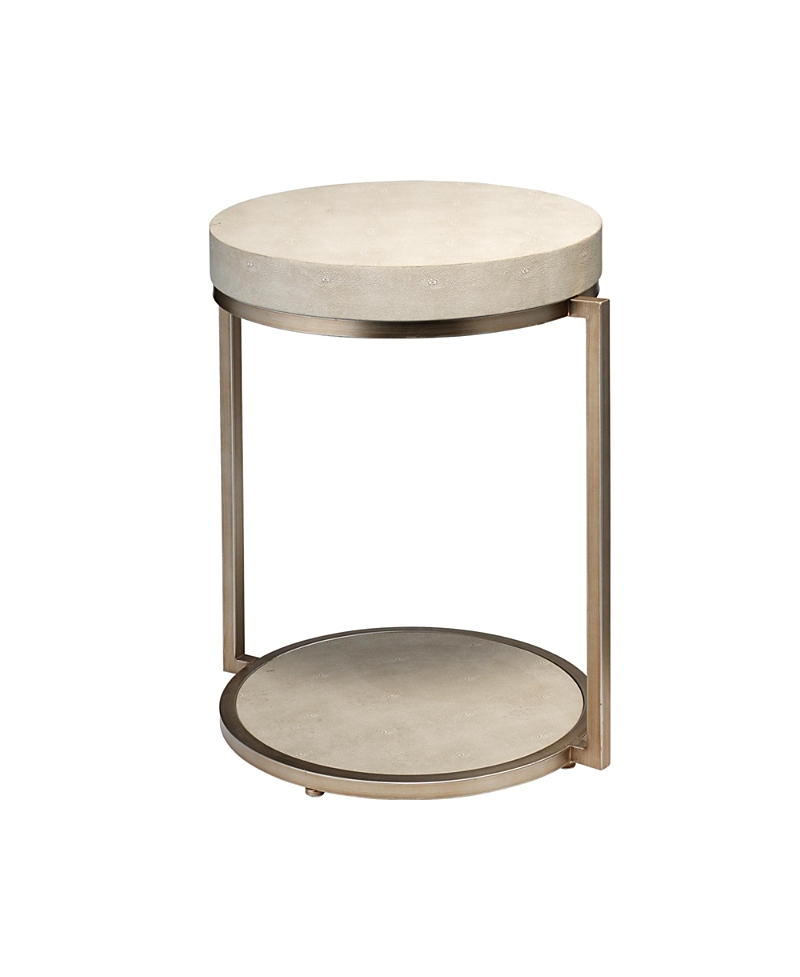 Jamie Young Chester Faux Shagreen Round Side Table