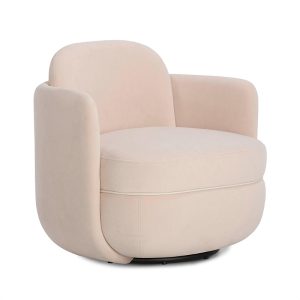 Tov Furniture Wolfie Velvet Swivel Chair
