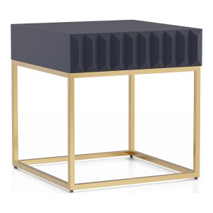 Furniture of America Lamon 23-inch Metal Frame 1-Drawer End Table
