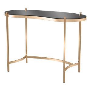 Furniture of America Greig Glass Top Writing Desk