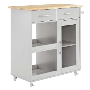 Modway Culinary Kitchen Cart with Towel Bar