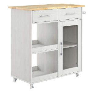 Modway Culinary Kitchen Cart with Towel Bar
