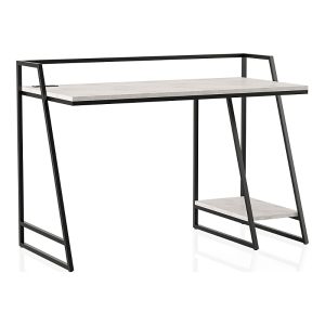 Furniture of America Stark Steel Base 1-Shelf Writing Desk with USBs