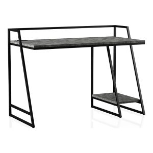 Furniture of America Stark Steel Base 1-Shelf Writing Desk with USBs