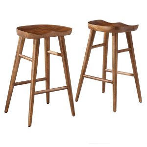 Modway Saville Backless Wood Counter Stools, Set of 2