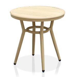 Furniture of America Meri Aluminum Patio Round Side Table