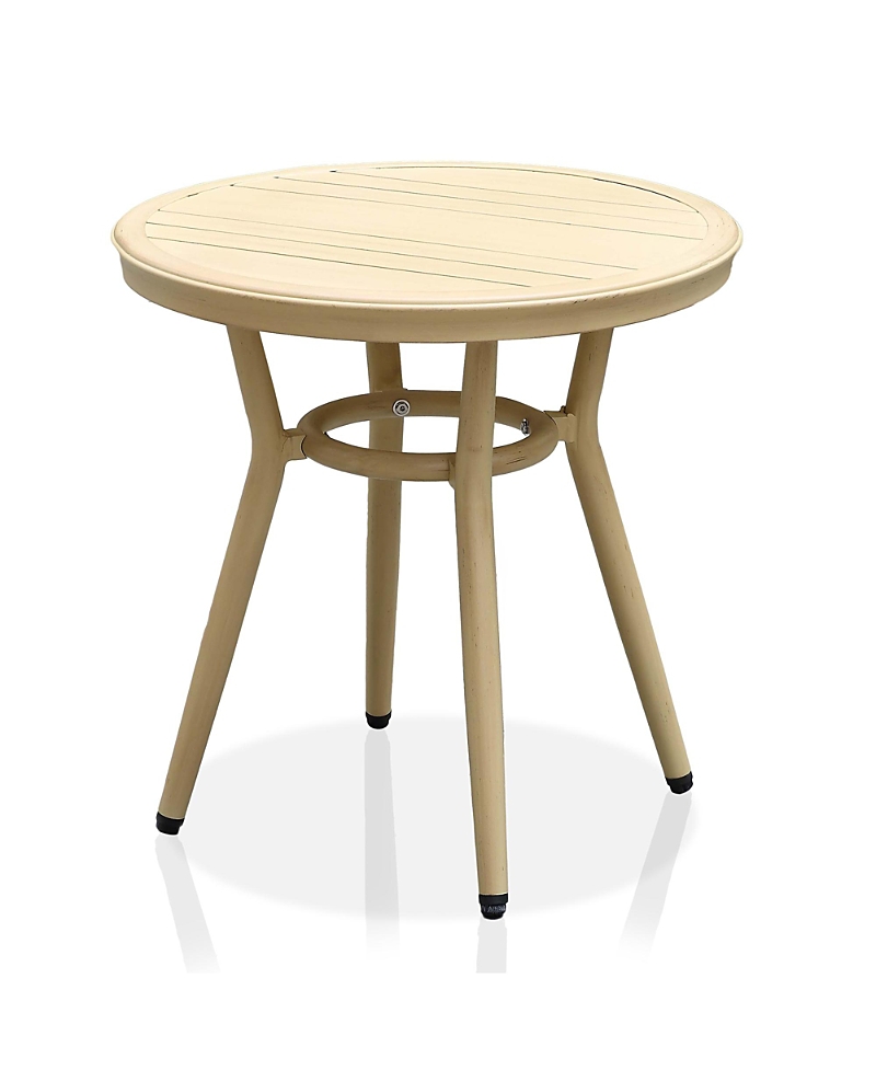 Furniture of America Meri Aluminum Patio Round Side Table