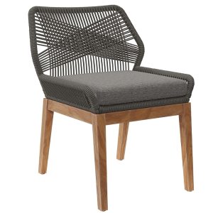 Modway Wellspring Outdoor Patio Teak Wood Dining Chair