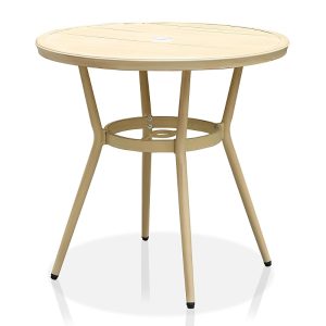 Furniture of America Meri Aluminum Patio Round Dining Table