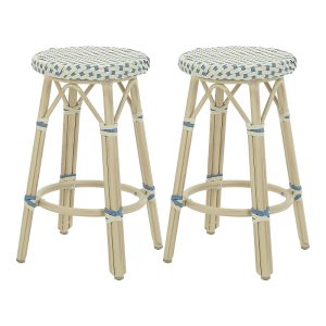 Furniture of America Kindry 26-inch Aluminum Outdoor Barstools, Set of 2