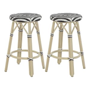 Furniture of America Kindry 26-inch Aluminum Outdoor Barstools, Set of 2