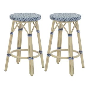 Furniture of America Kindry 26-inch Aluminum Outdoor Barstools, Set of 2