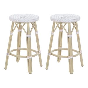 Furniture of America Kindry 26-inch Aluminum Outdoor Barstools, Set of 2