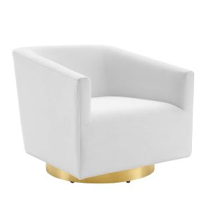 Modway Twist Accent Lounge Performance Velvet Swivel Chair