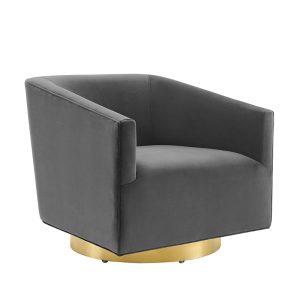 Modway Twist Accent Lounge Performance Velvet Swivel Chair