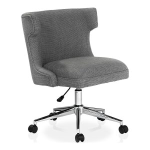 Furniture of America Leona Fabric Wingback Swivel Office Chair