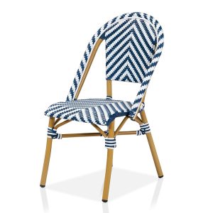 Furniture of America Conway Aluminum and Resin Wicker Outdoor Dining Chair