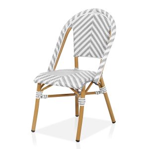Furniture of America Conway Aluminum and Resin Wicker Outdoor Dining Chair