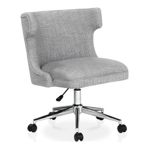 Furniture of America Leona Fabric Wingback Swivel Office Chair