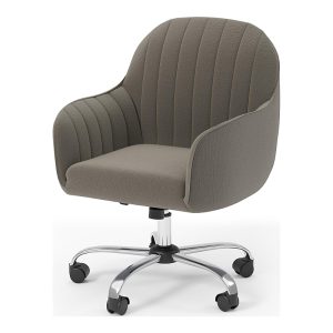 Furniture of America Granville Steel Frame Upholstered Height Adjustable Desk Chair