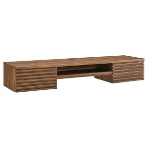 Modway Render Wall Mount Wood Office Desk