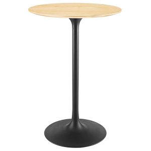 Modway Lippa Round Wood Bar Table