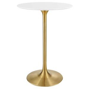 Modway Lippa Round Wood Bar Table