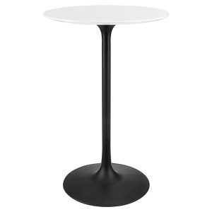 Modway Lippa Round Wood Bar Table