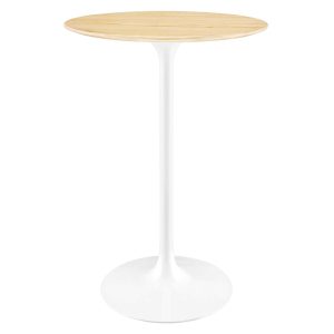 Modway Lippa Round Wood Bar Table