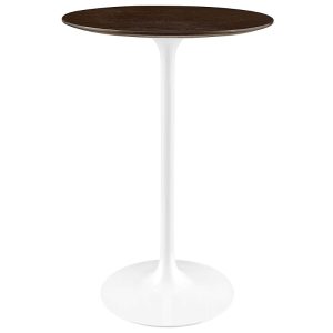 Modway Lippa Round Wood Bar Table