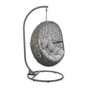 Modway Encase Outdoor Patio Rattan Swing Chair