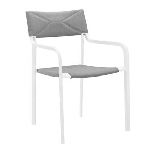 Modway Raleigh Stackable Outdoor Patio Aluminum Dining Armchair