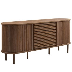 Modway Harlan 67 Fluted Oval Sideboard Cabinet