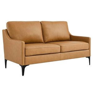 Modway Corland Leather Loveseat