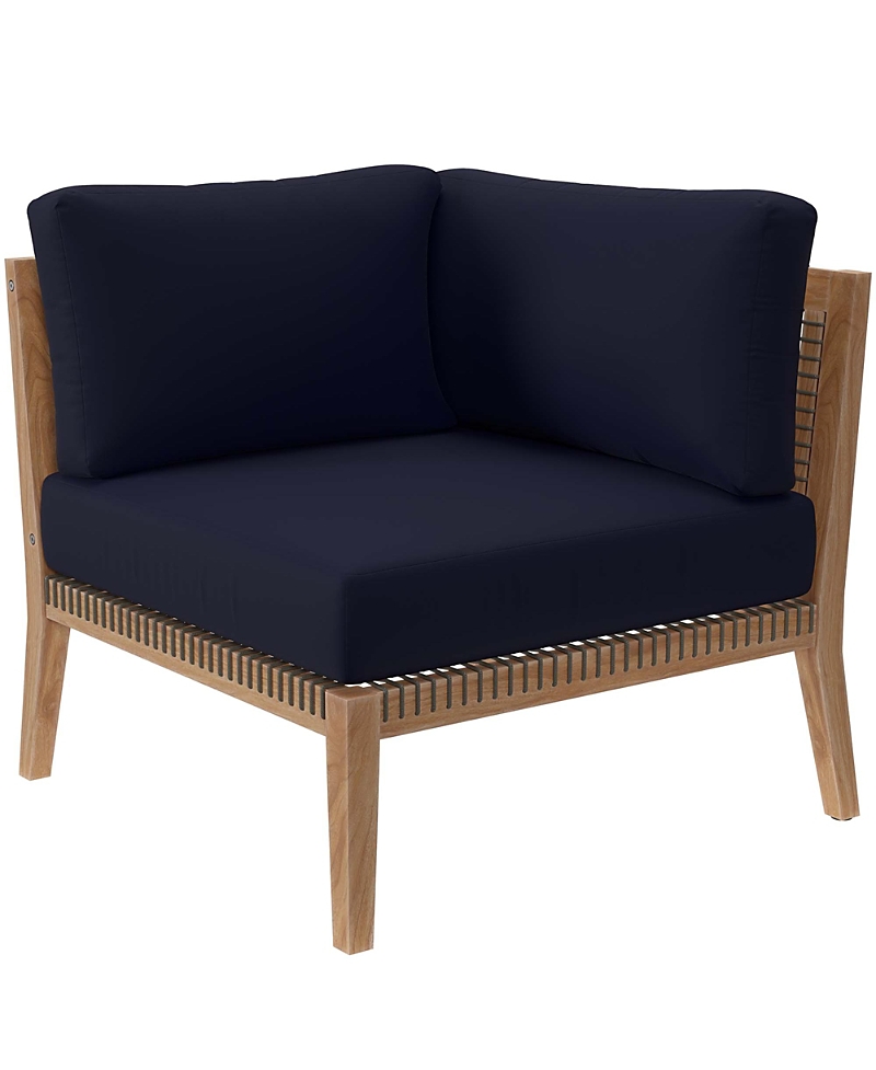 Modway Clearwater Outdoor Patio Teak Wood Corner Chair