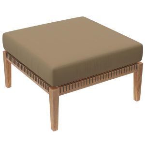 Modway Clearwater Outdoor Patio Teak Wood Ottoman