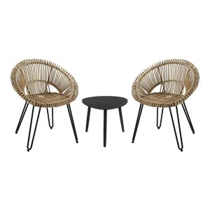 Furniture of America Ritanna Aluminum Outdoor Bistro, Set of 3