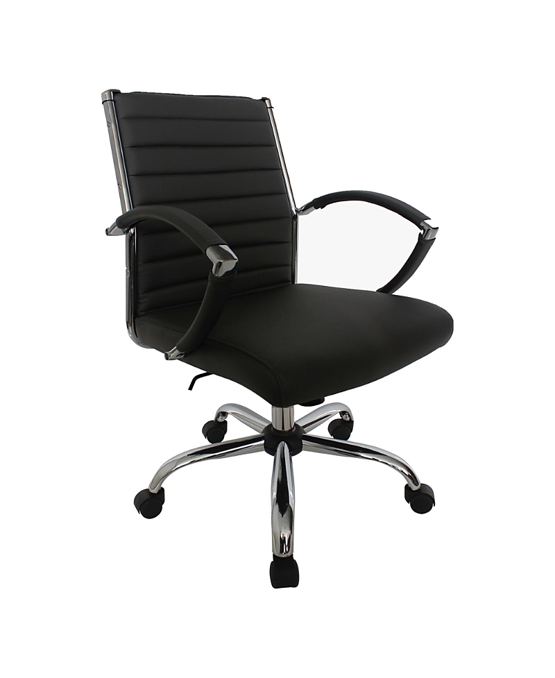 Furniture of America Tioga 37-inch Faux Leather Height Adjustable Swivel Office Chair