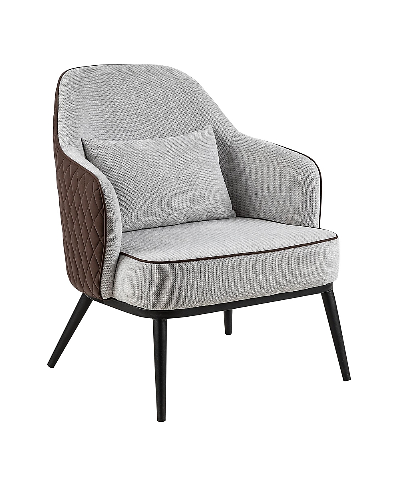Furniture of America Watson Faux Leather Wingback Accent Chair